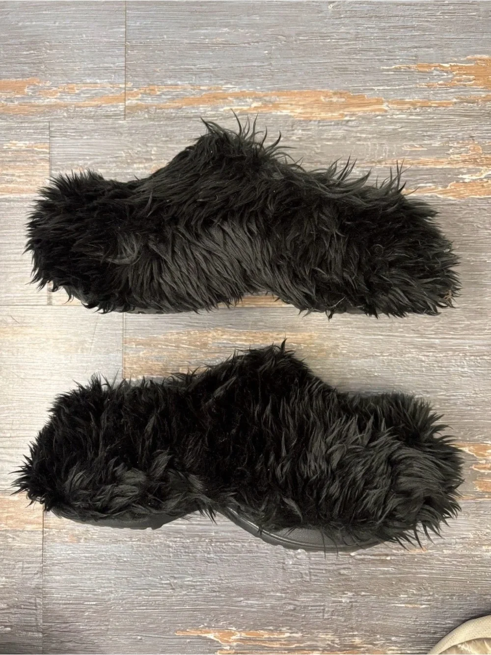 Balenciaga Fur Croc Slip On Sneakers